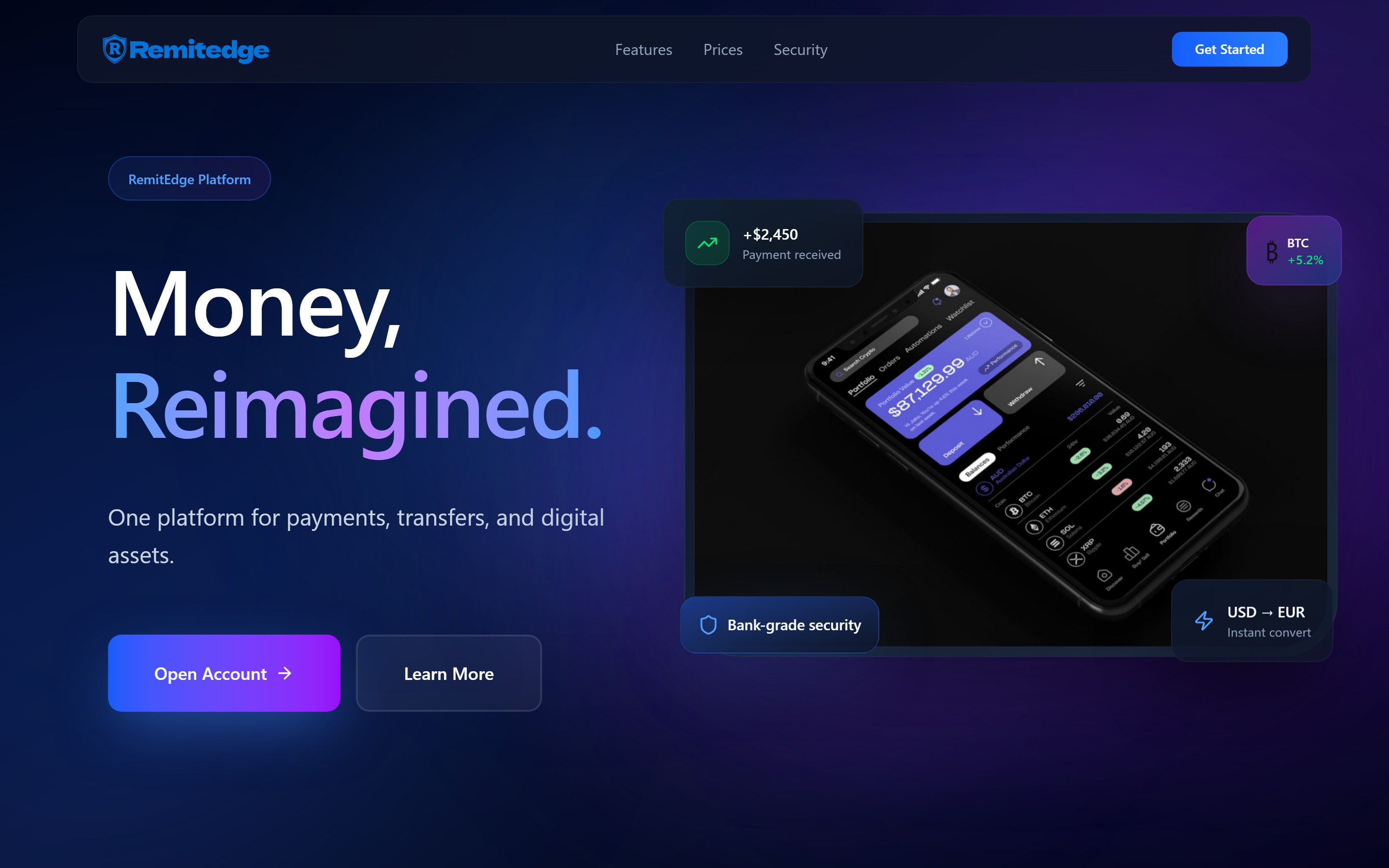 RemitEdge — טכנולוגיה פיננסית להעברות כספים